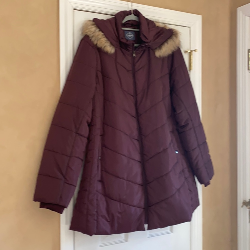NWT St. John’s Bay 2X cranberry winter jacket